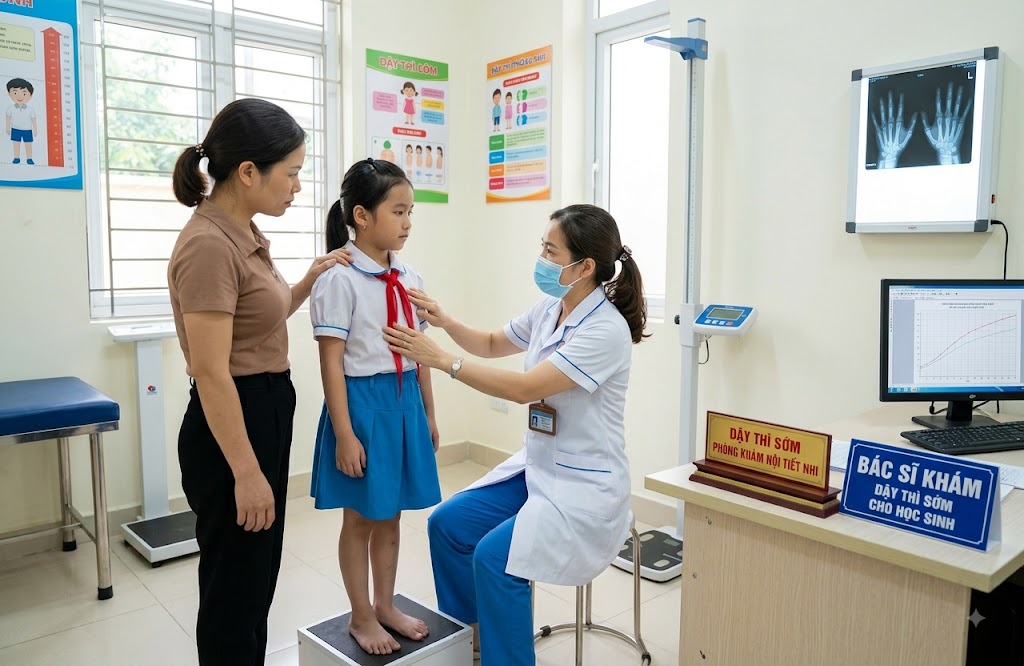trẻ dậy thì sớm