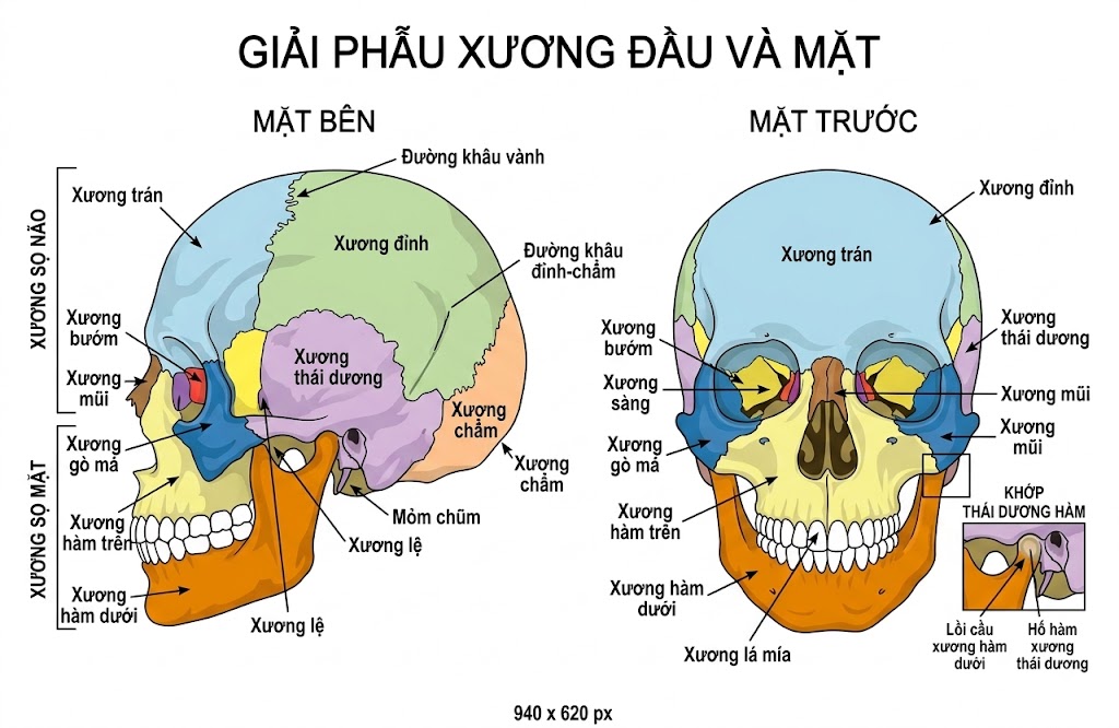 hệ xương đầu và mặt